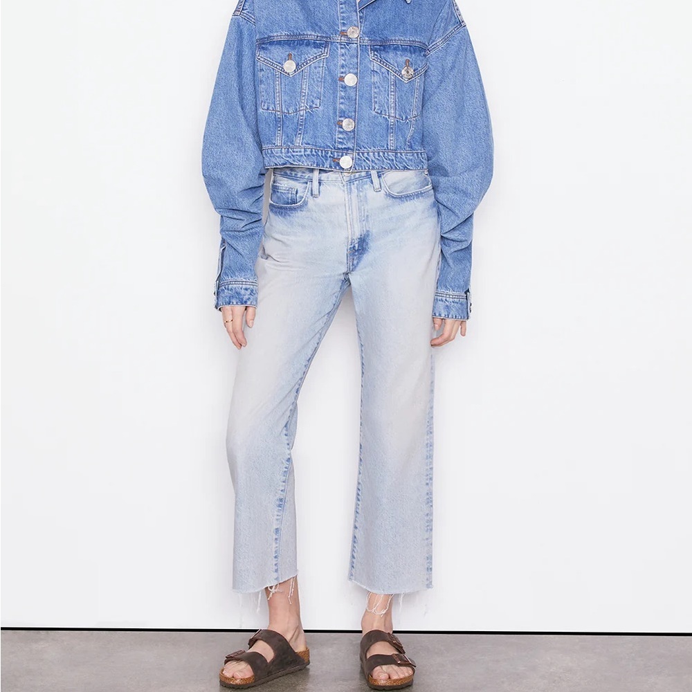 Frame Le Jane Crop Raw-Hem Jeans